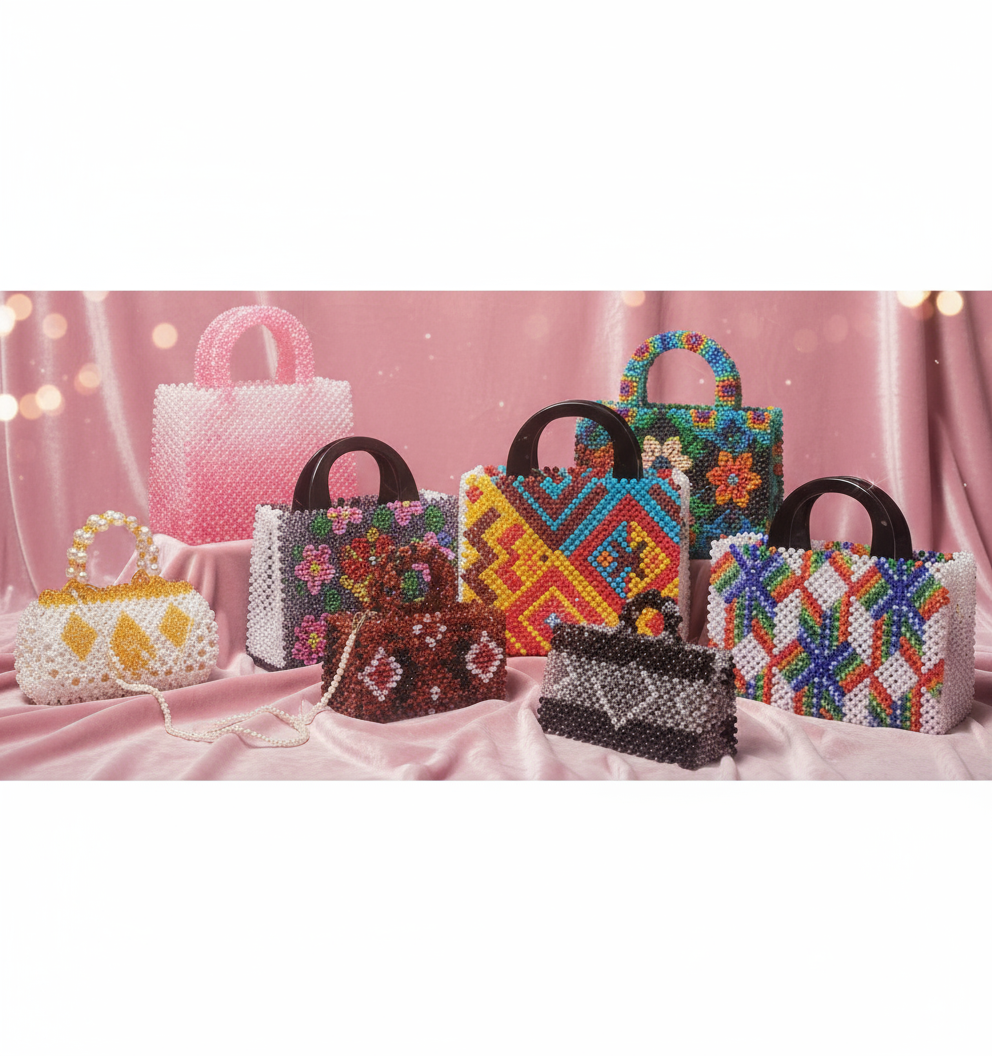 Collection de sacs en perles artisanaux PERLUMIA